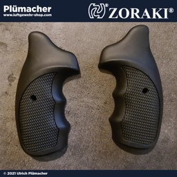 Griffschalen Zoraki R1 & R2 Combat schwarz - hochwertige Griffschalen mit Fingermulden für Ihren Zoraki Schreckschussrevolver