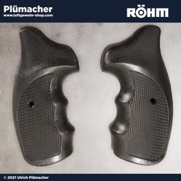 Combat Griffschalen Röhm RG 69 - 89 - 99 aus schwarzem Kunststoff mit Fingermulden