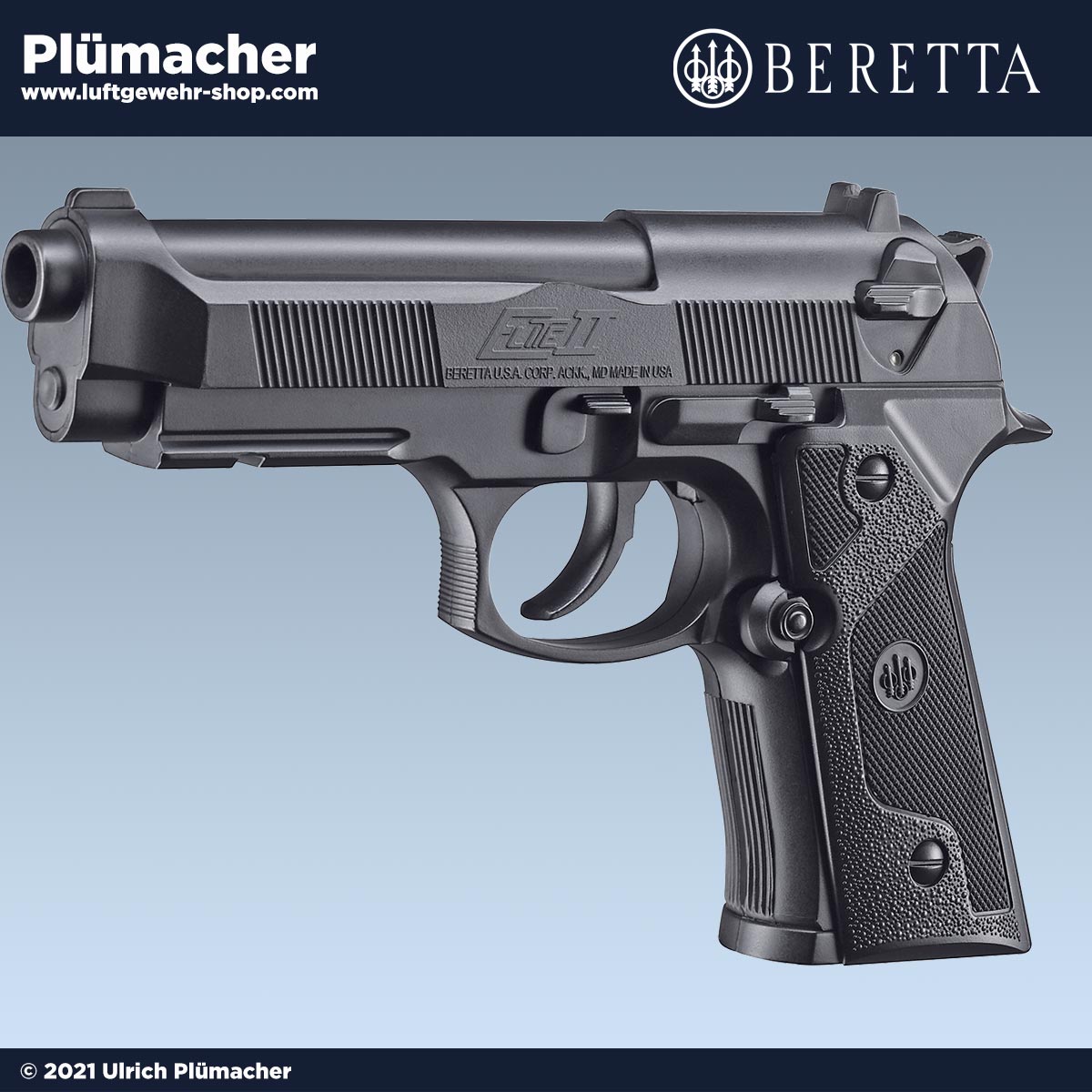 Beretta Elite II 4,5 mm BB CO2 Pistole . Luftgewehr-Shop - Luftgewehre,  Schreckschusswaffen, CO2 Waffen, Luftpistolen kaufen