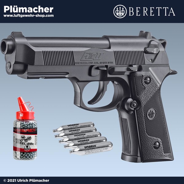 Beretta Elite CO2 Pistole cal. 4,5 mm Stahlrundkugeln inkl. 18 Schuss Magazin