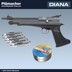 Diana Chaser CO2 Pistolen Set im Kaliber 4,5 mm
