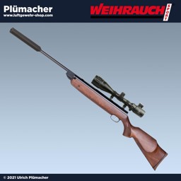 Weihrauch HW 80 mit Schalldämpfer und Zielfernrohr 3-9x40 - Ihr neues Weitschuss-Luftgewehr