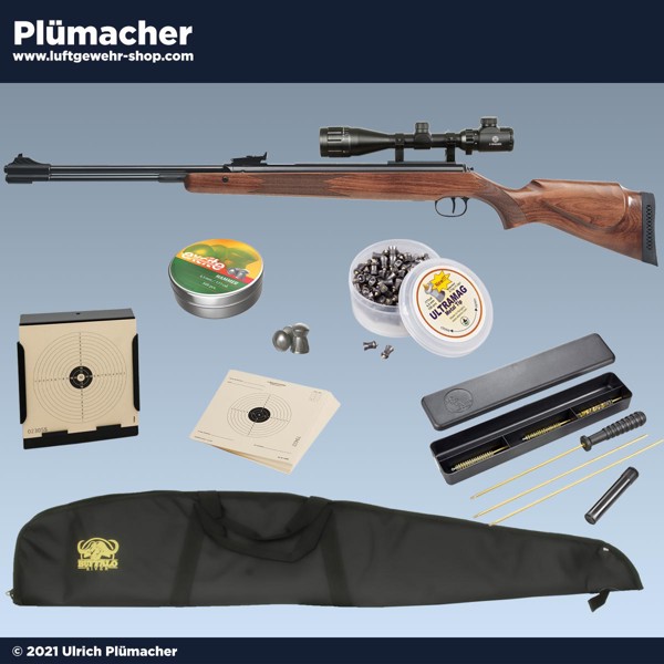 Diana 460 Magnum Luftgewehr Set im Kaliber 4,5 mm mit Zielfernrohr und Zubehör
