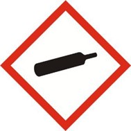 Gefahrgutsymbol  unter Druck