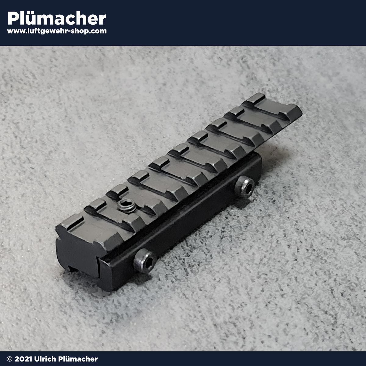 Adapterschiene von 11 mm auf Weaver Profil bzw. Picatinny Profil