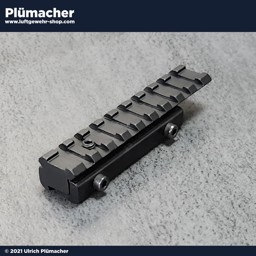 Adapterschiene von 11 mm auf Weaver Profil bzw. Picatinny Profil