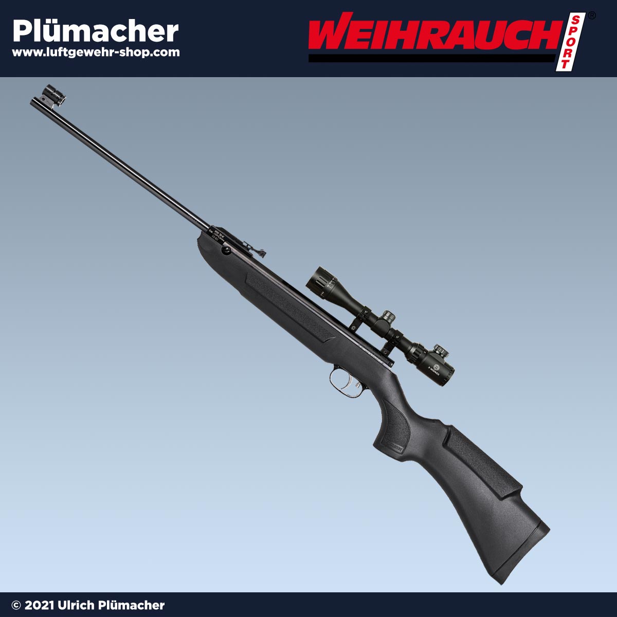 Weihrauch HW 30 S black mit Zielfernrohr 3-9x32