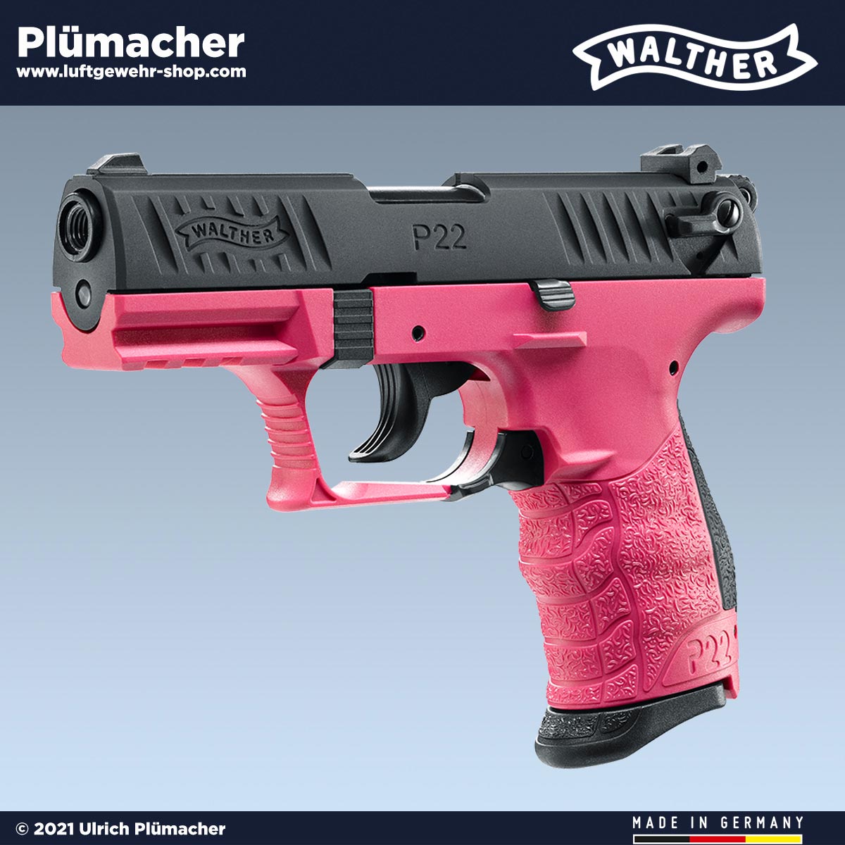 Walther P99 Schreckschuss Pistole 9 mm P.A.K. schwarz inkl. Pyro