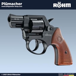 Röhm RG 59 Schreckschuss Revolver Kaliber 9 mm R mit einer 5 Schuss Trommel