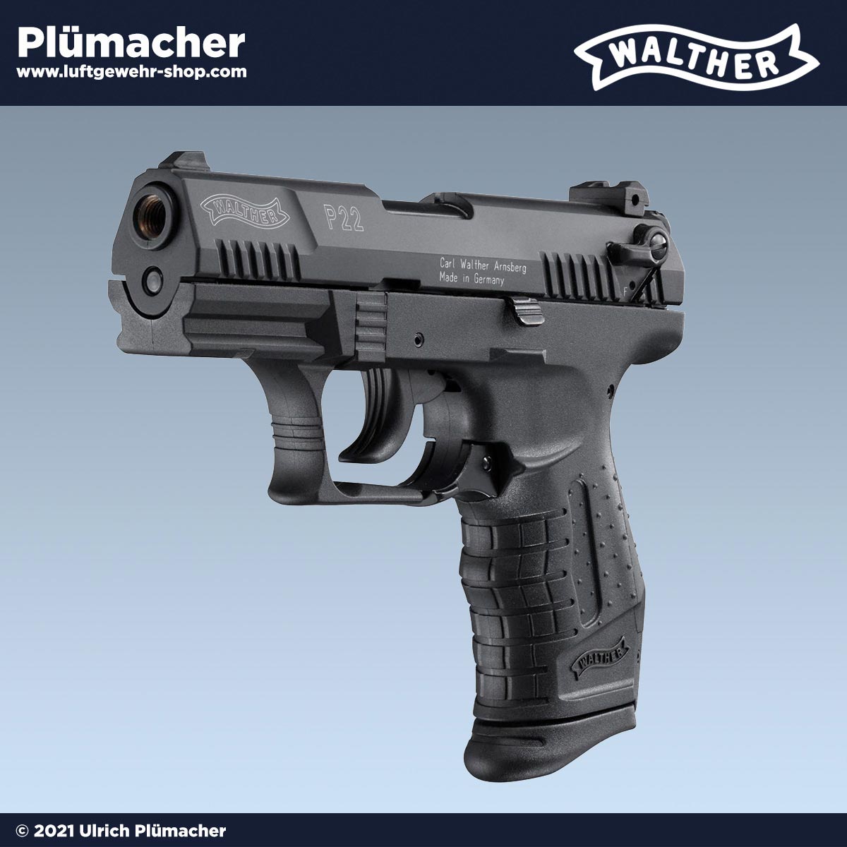 Walther P22 Kaufen Sie die 7-schüssige Schreckschuss Gaspistole
