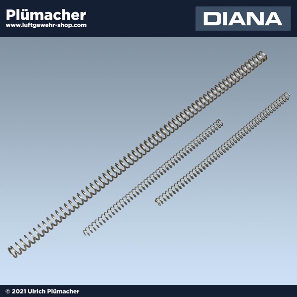Kolbenfeder Diana 6-6G-6M-10-72 - 3-teiliger Federsatz für Ihre Diana Luftpistole