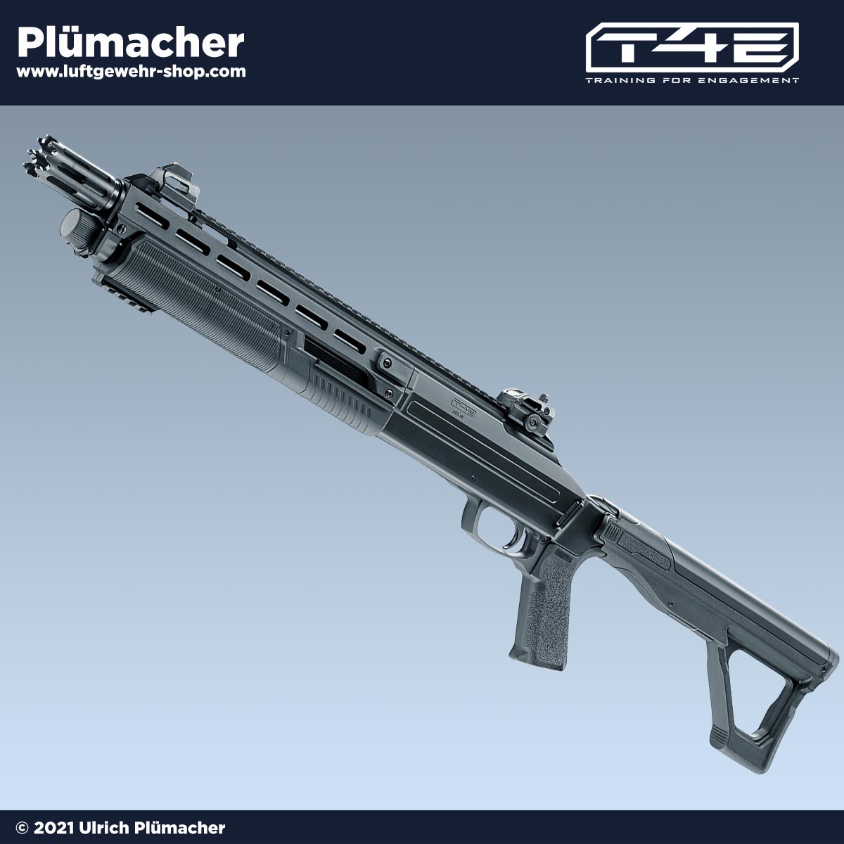 T4E HDX 68 Pump-Action-Gewehr im Kaliber .68. 