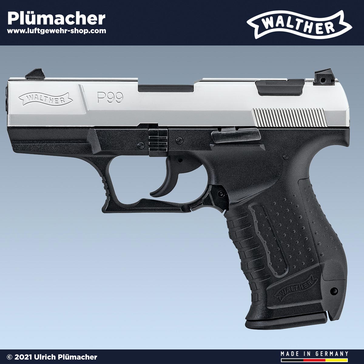 Walther P99 SV NKL 9 mm P.A.K. Schreckschuss Pistole