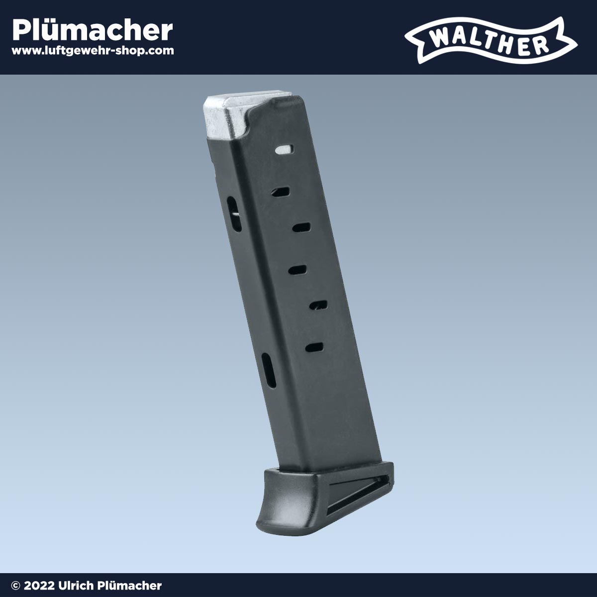 Magazin Walther PP Schreckschuss -7 Schuss Magazin für die Gaspistole von WALTHER