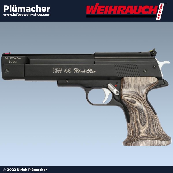 Weihrauch HW 45 Black Star - die extra starke Luftpistole von Weihrauch Sport