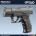 Walther CP99 CO2 Pistole im Kaliber 4,5 mm Diabolo mit einem 8 Schuss Trommelmagazin