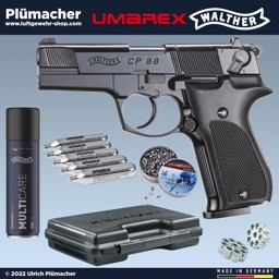 Walther CP88 Sonderangebot - die CO2 Pistole Walther CP88 im Set mit CO2-Kapseln und Munition
