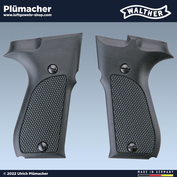 Walther CP88 schwarze Griffschalen - Kunststoffgriffschalen in schwarz für die CO2 Pistole