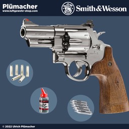 Smith & Wesson M29 CO2 Revolver Set im Kaliber 4,5 mm mit Munition und CO2 Kapseln