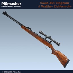 Diana 460 Magnum Luftgewehr mit Unterspannhebel und Walther Zielfernrohr 4x32