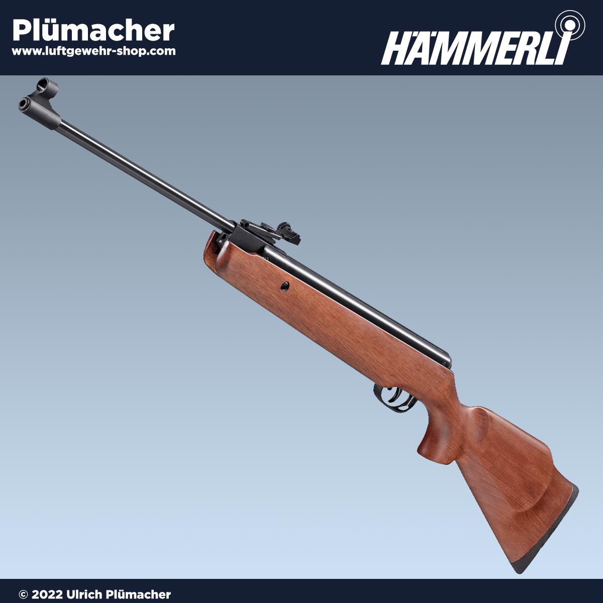 Hämmerli Black Force 550 Luftgewehr im Kaliber 4,5 mm Einezellader Kipplauf-Luftgewehr