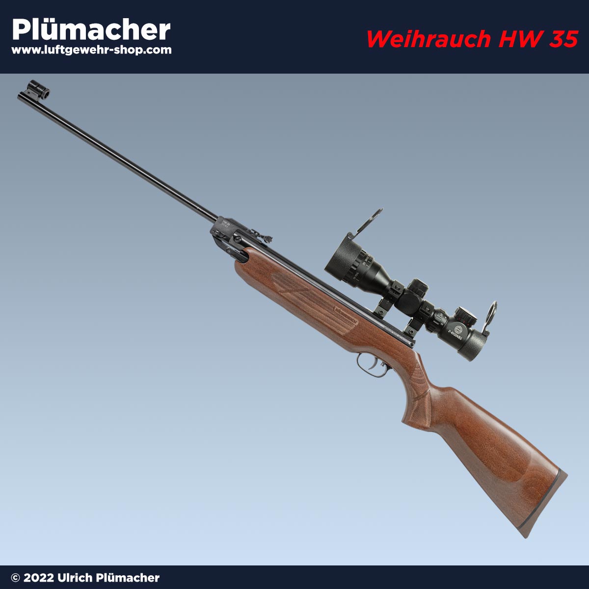 Weihrauch HW 35 Luftgewehr mit Zielfernrohr 2-6x32