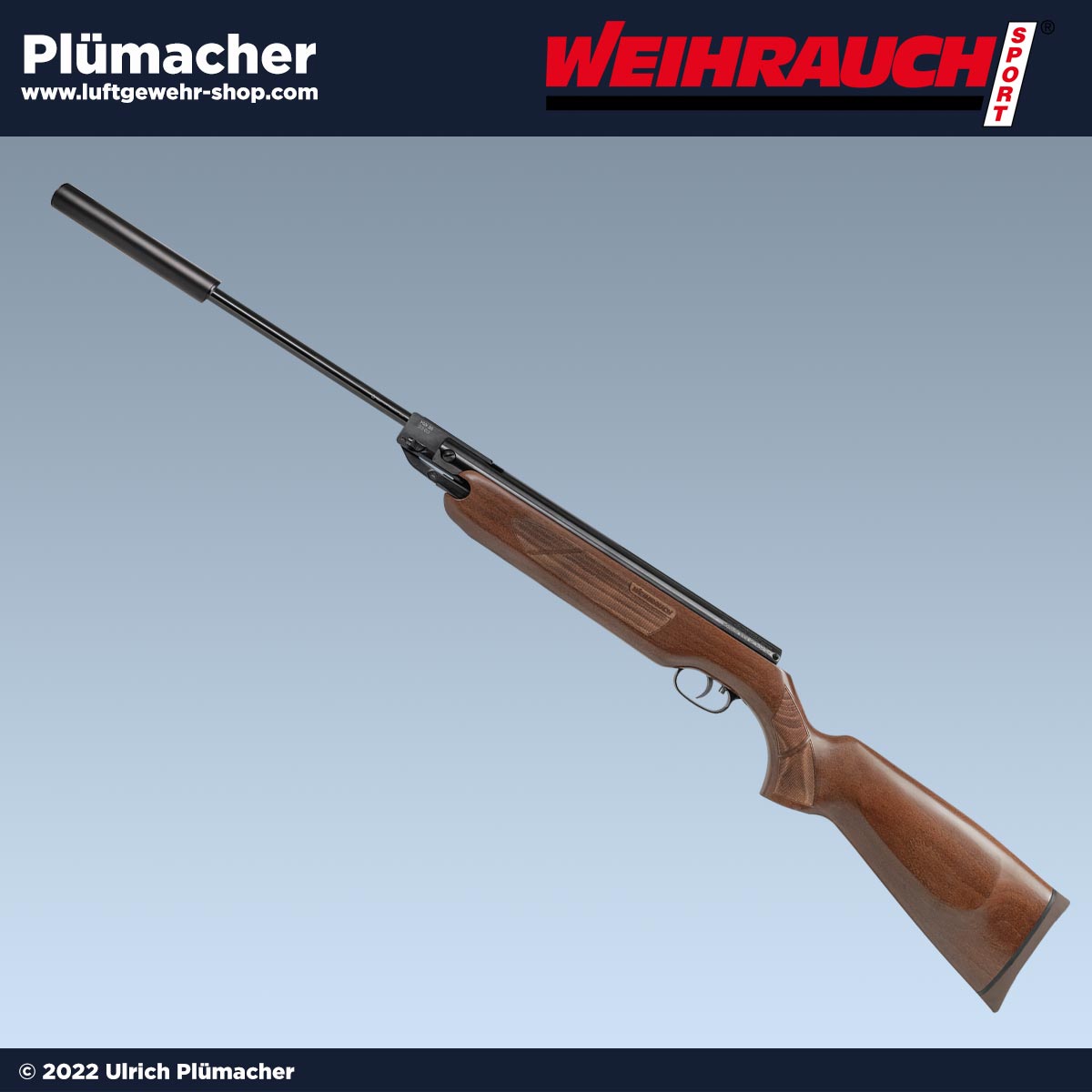 Weihrauch HW 35 Luftgewehr mit Schalldämpfer Kaliber 4,5 mm und 5,5 mm