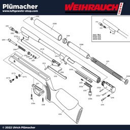 Weihrauch HW 97 K Ersatzteile und Explosionszeichnung für das Luftgewehr