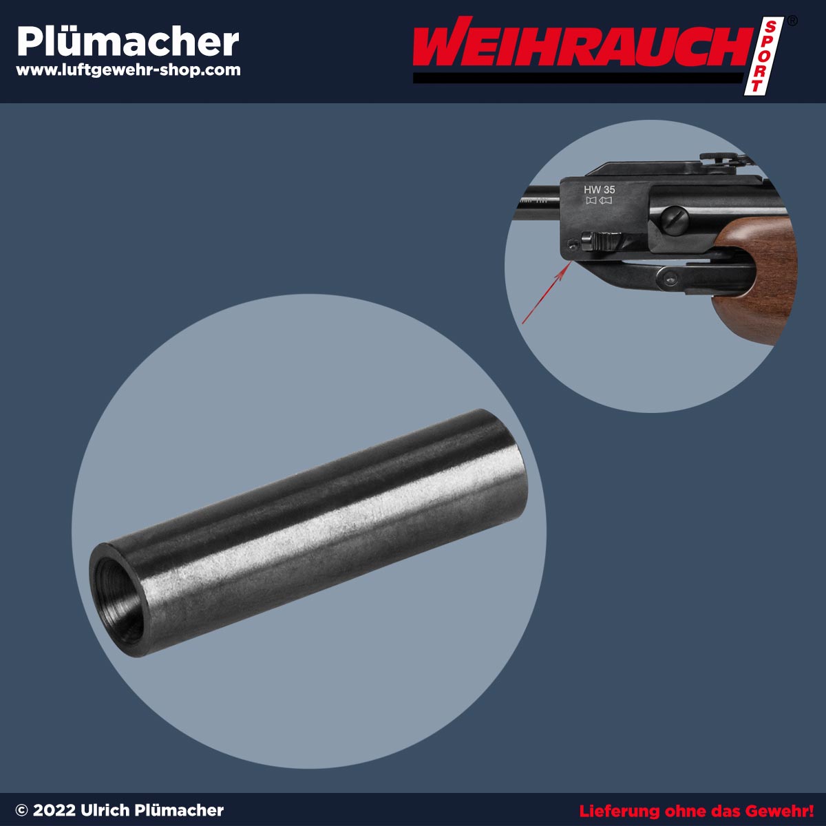 Nietstift Gelenkspannhebel Weihrauch HW 30-HW 35-HW 50-HW 80-HW 85-HW 95-HW 98 Luftgewehre