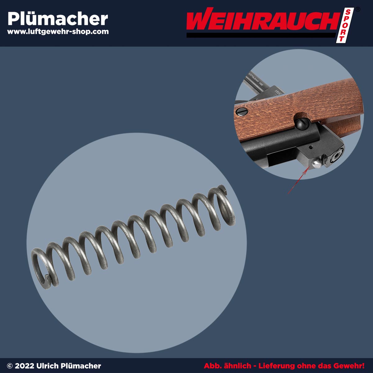 Luftgewehr Weihrauch HW 30 Verschlussfeder - Feder für den Schließmechanismus