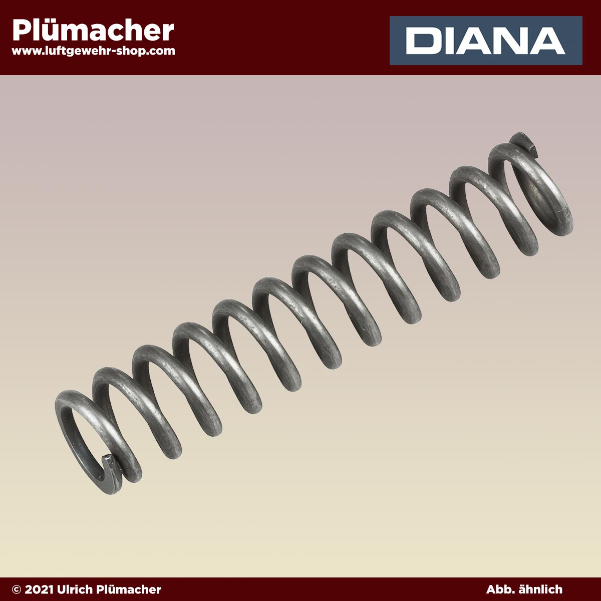 Druckfeder für die Federstütze Diana 24 - 25D - 26 - 27 - 28 -34 -35 - 36 - 38 - 45 - 48 - 52 - 54