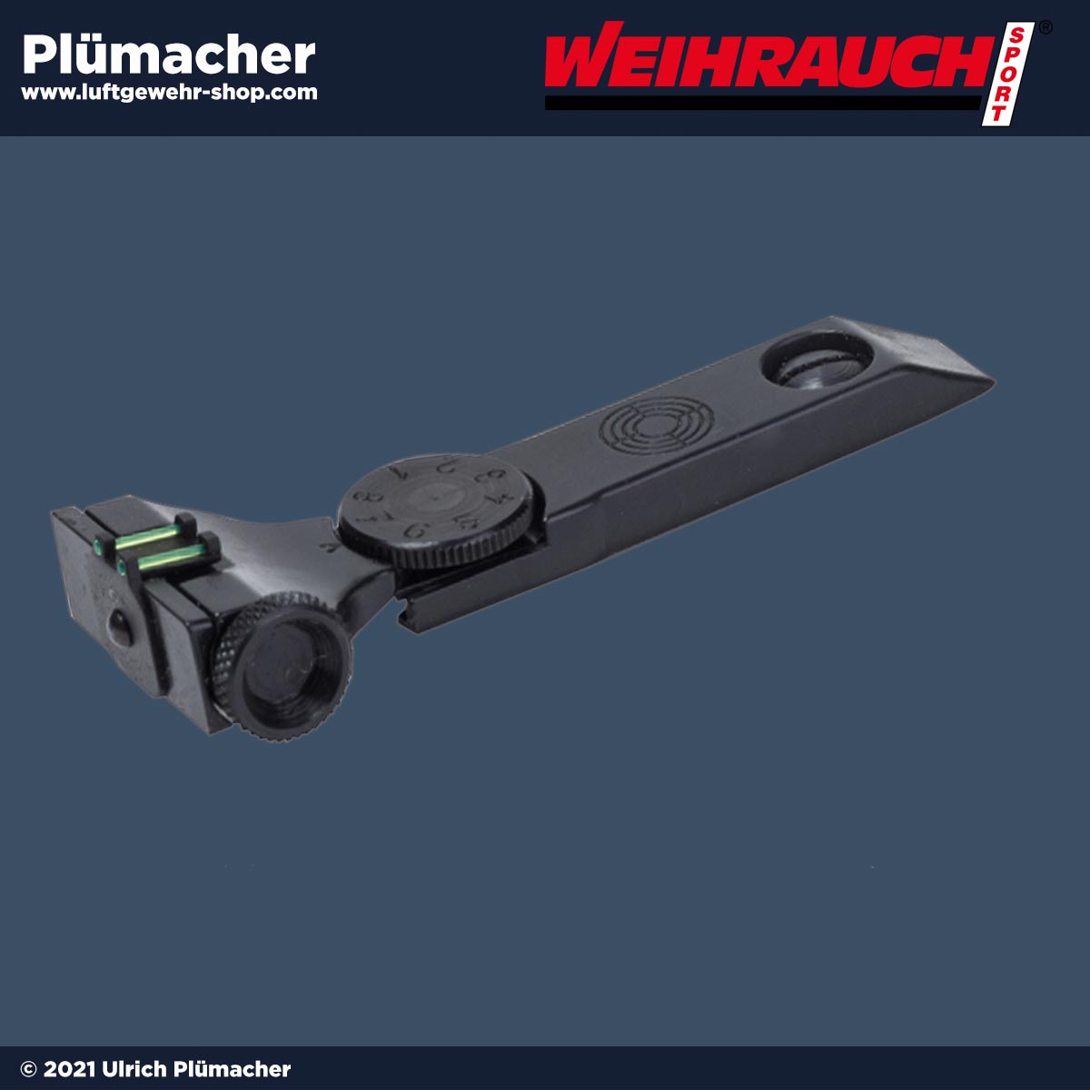 Weihrauch Mikrometervisier Fiber Optik für Weihrauch Luftgewehre