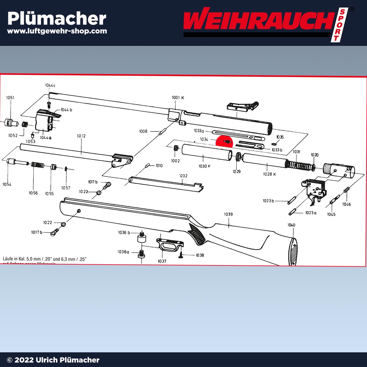 Zugfeder Sicherungsschieber Weihrauch Luftgewehre HW 77 und HW 97K