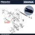 Druckpunkthülse Luftpistole Diana 5-5G-6-6M-6G