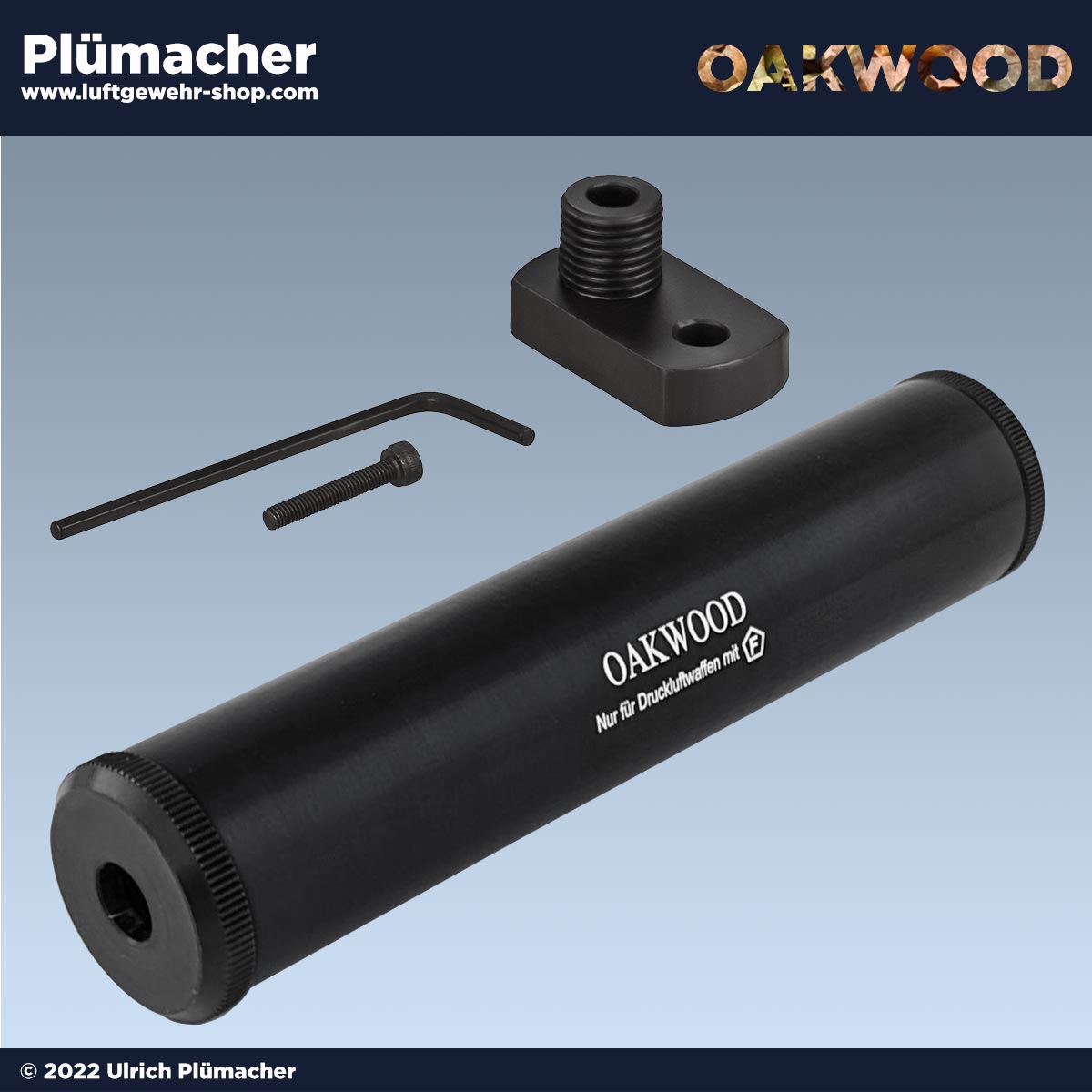 Schalldämpfer Walther CP88 - mit Adapter für die CO2 Pistole CP88 von Walther