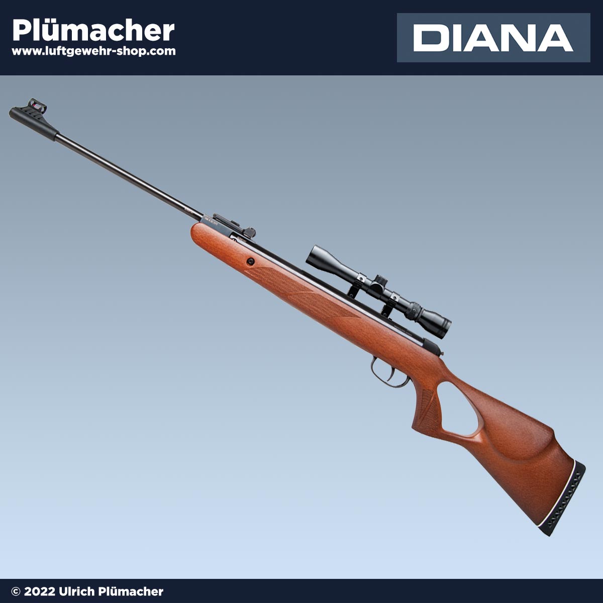 Diana Two Fifty Luftgewehr mit Zielfernrohr - Knicklauf-Luftgewehr im Kaliber 4,5 mm