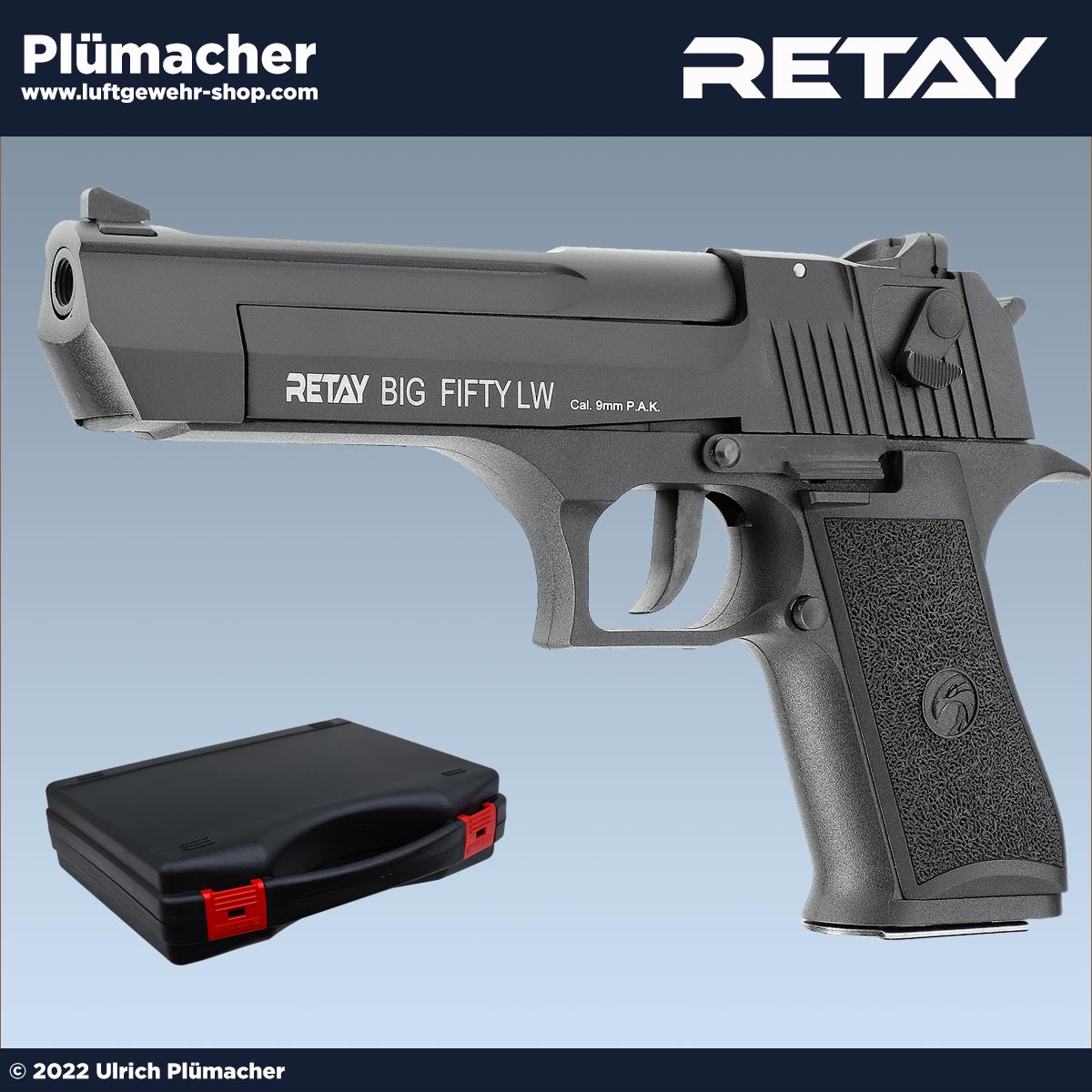 Retay Big Fifty LX black Schreckschusspistole Kal. 9 mm PAK