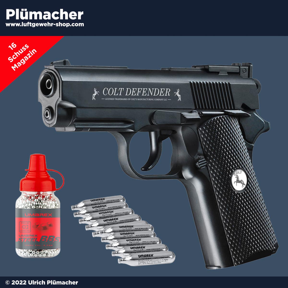 Colt Defender CO2 Pistolen Set jetzt im Angebot