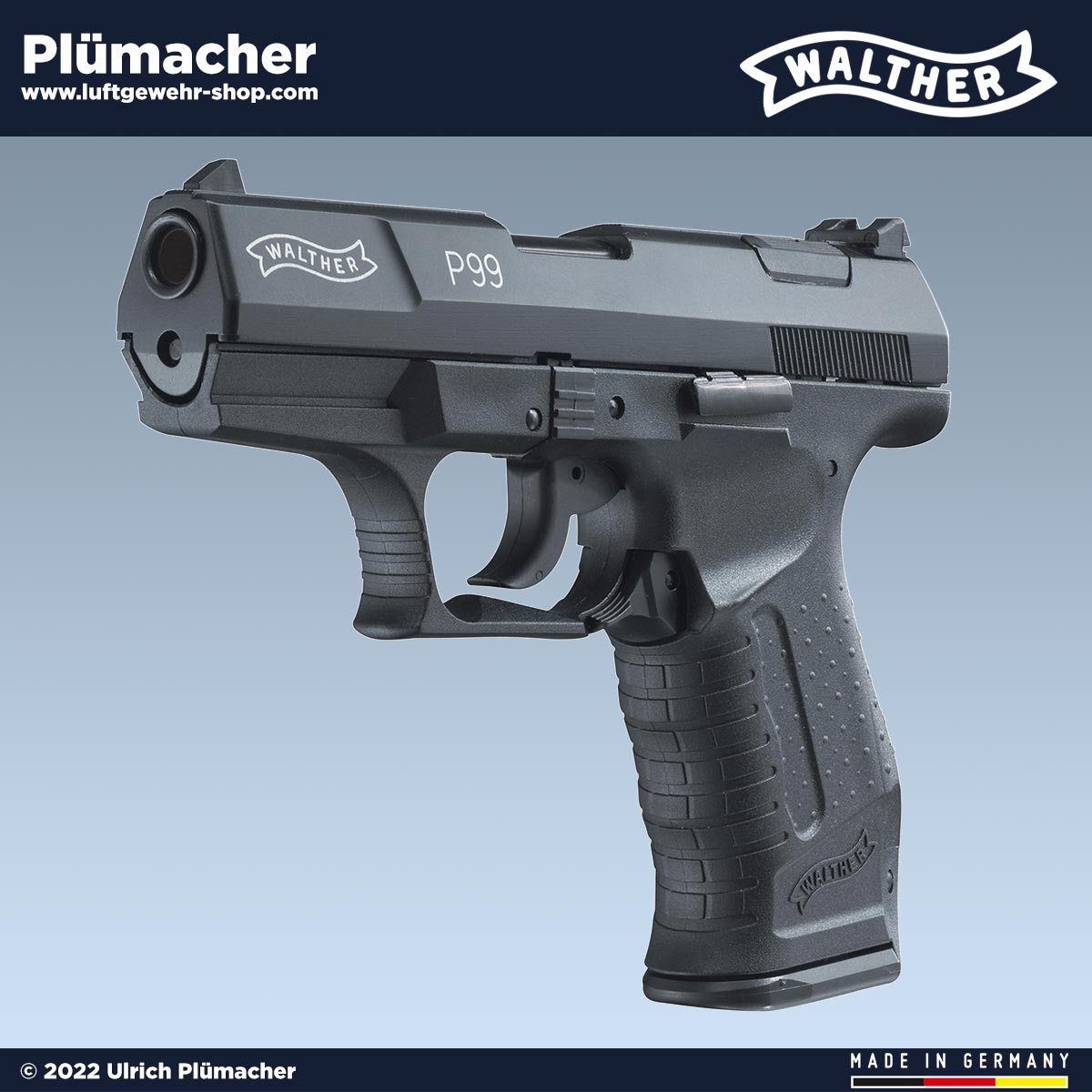 Walther P99 Schreckschusspistole im Kaliber 9 mm PAK