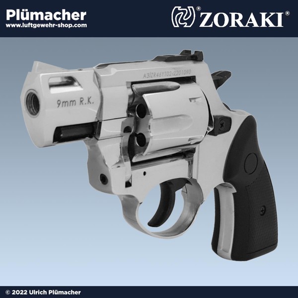 Zoraki R2 2 Zoll chrom Schreckschuss Revolver Kaliber 9 mm