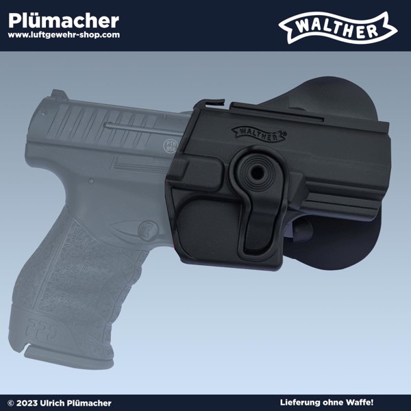 Polymer Paddleholster Walther PPQ und P99 - für Schreckschuss, CO2-Pistolen und Softairpistolen