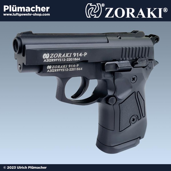 Zoraki 914 Schwarz Schreckschuss Pistole Kal. 9 mm PAK 14 Schuss Magazin