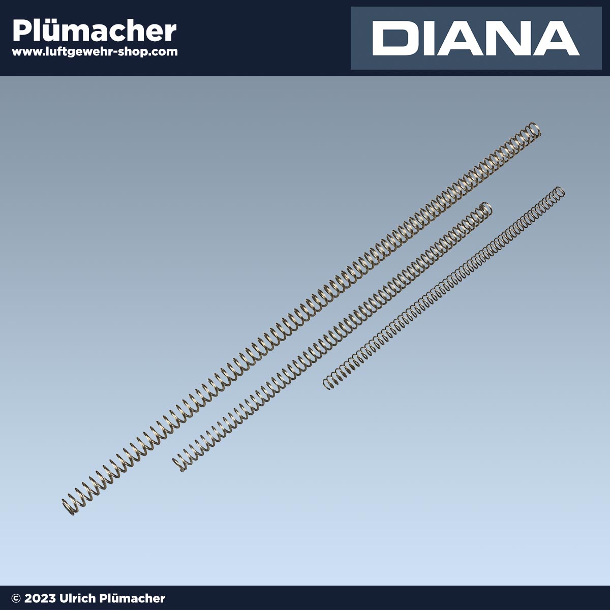 Federsatz Diana 60-65-66-75. Kolbenfedersatz 3-teilig für Diana Luftgewehre