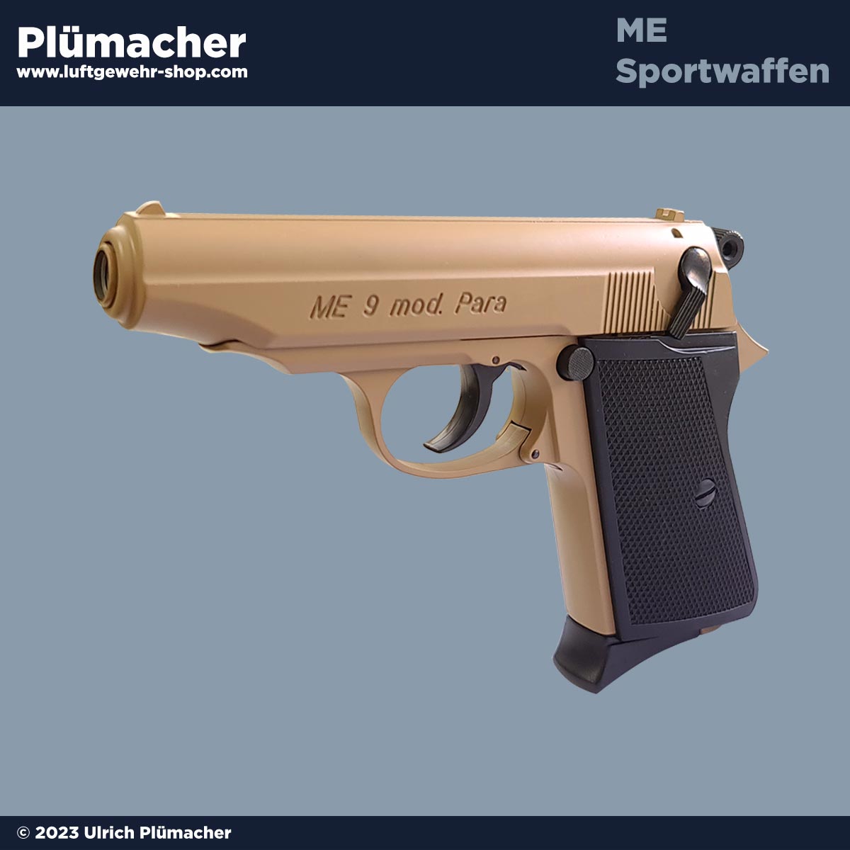 ME 9 Para Sand Schreckschusspistole 9 mm PAK mit einem 7 Schuss Magazin