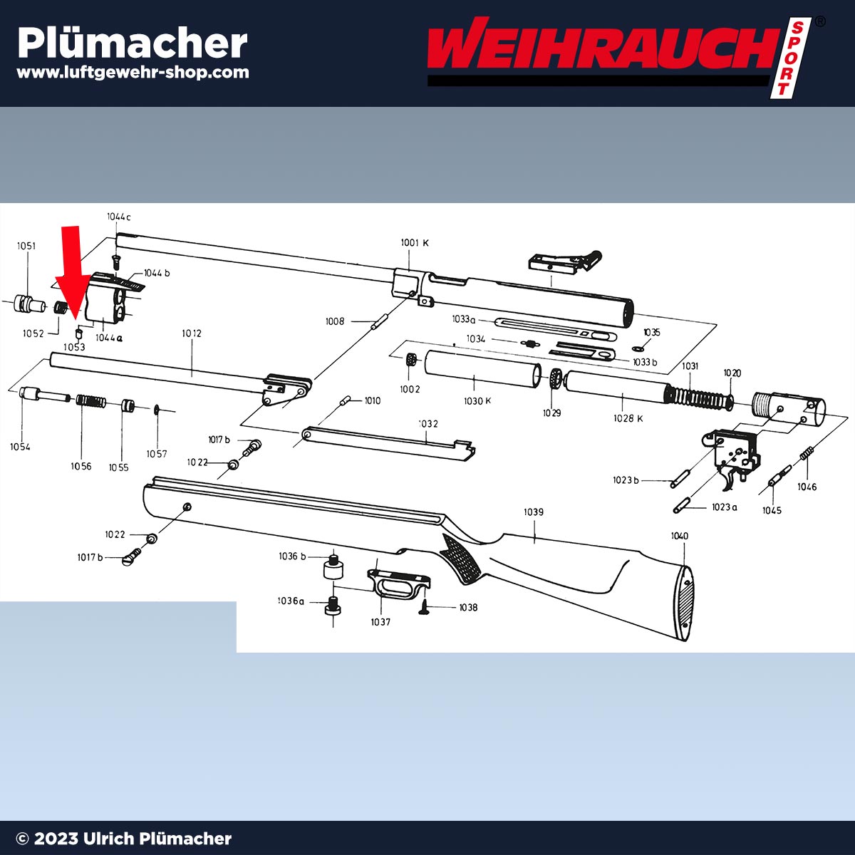 Spannstift Entriegelungsbolzen Weihrauch HW 97K und HW 77