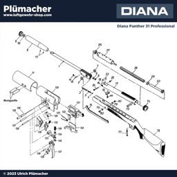 Ersatzteile Diana Panther 31 Professional T06 mit Explosionszeichnung