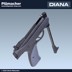 Diana p-five schwarz - Luftpistole im Kaliber 4,5 mm