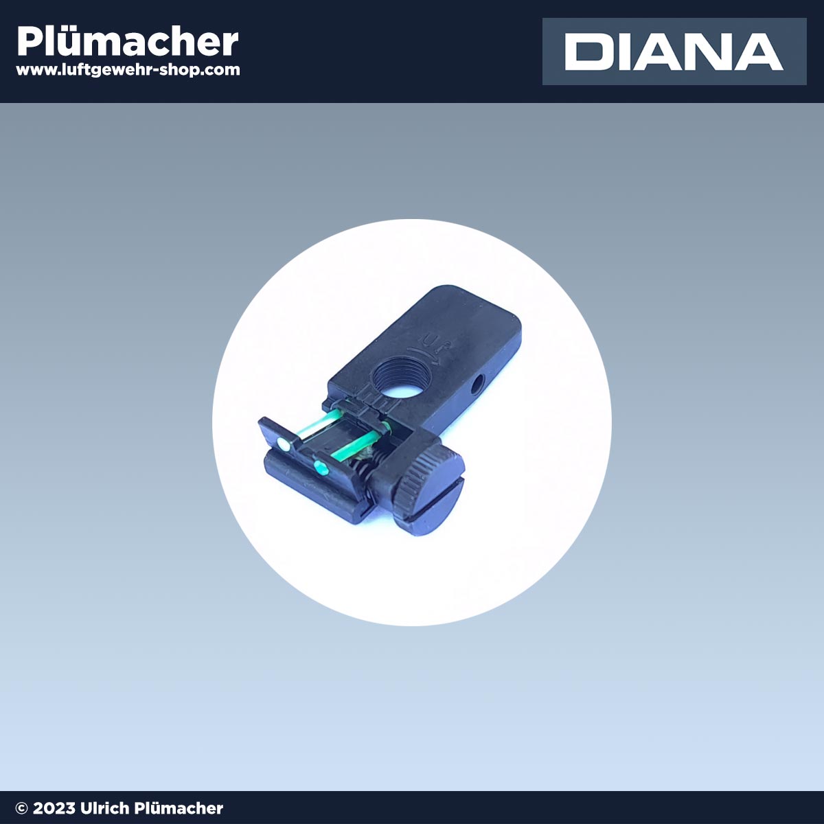 Visier Diana LP8 Magnum - die Kimme für die Luftpistole