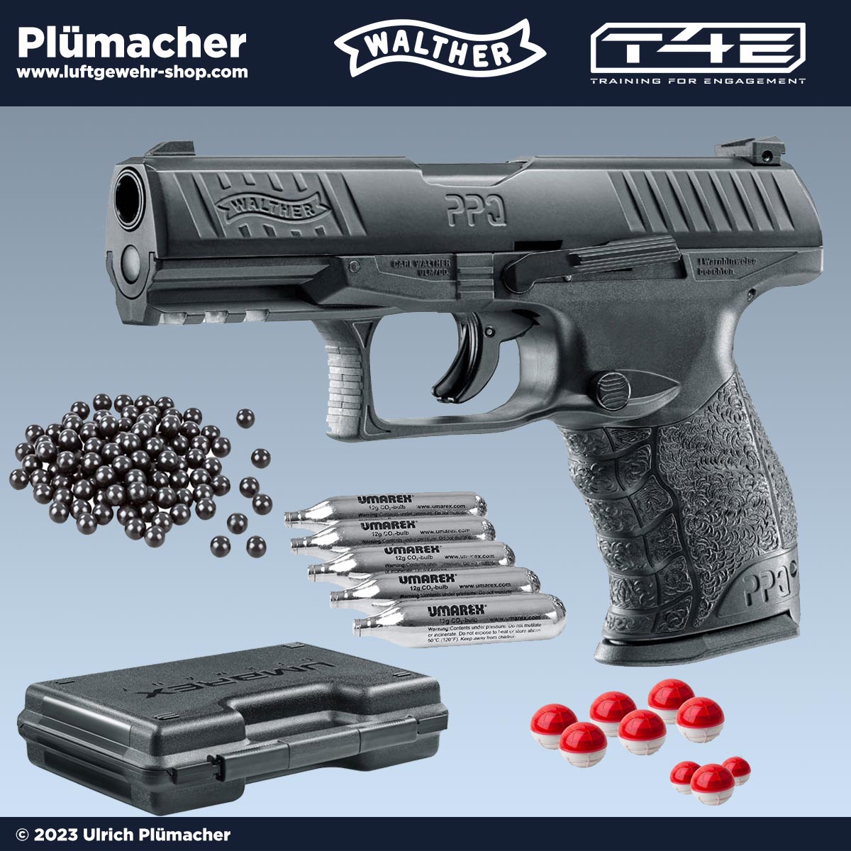 Bild von Walther PPQ M2 T4E cal. .43 Defense Set