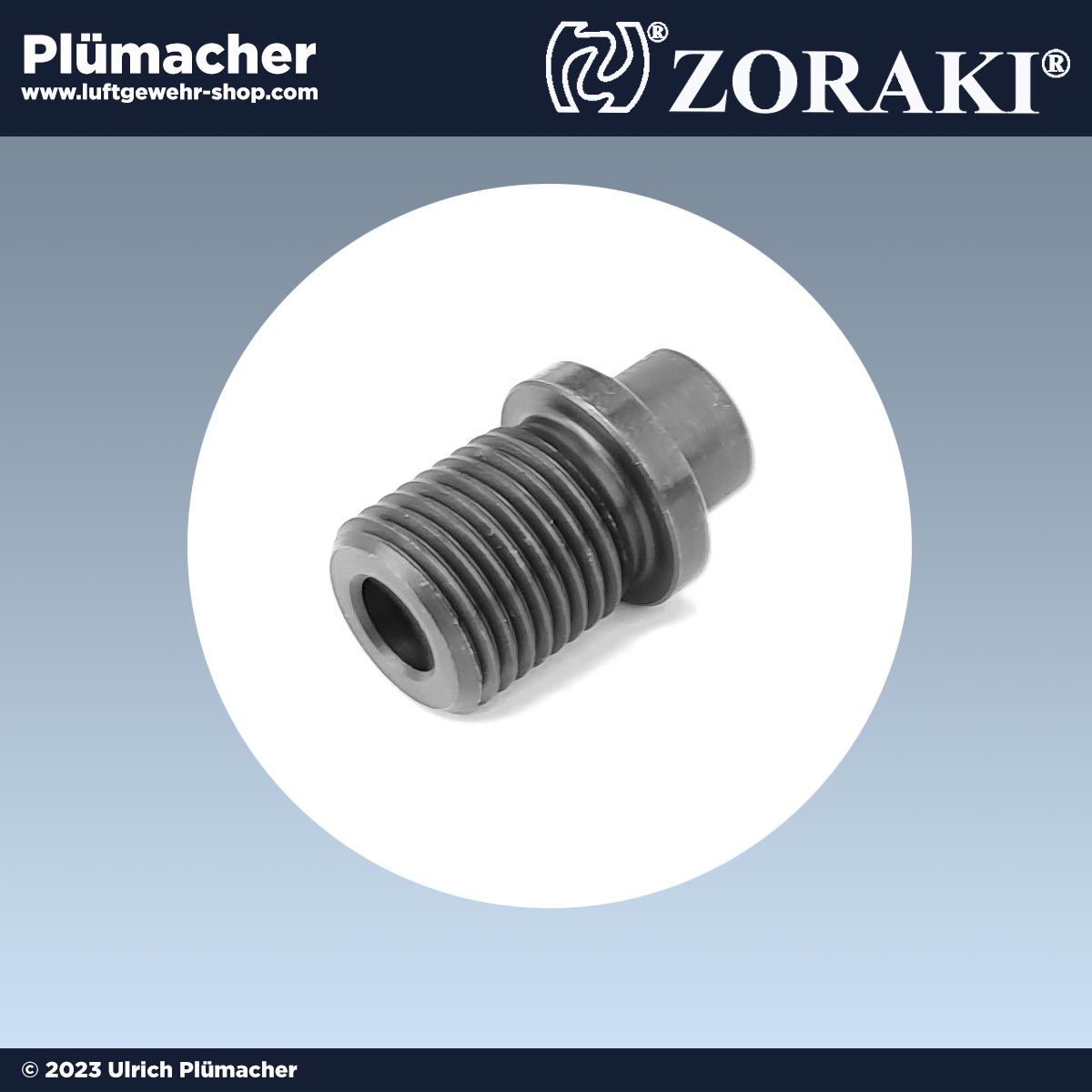 Schalldämpferadapter Zoraki HP 01 Luftpistole - der Schalldämpfer Adapter